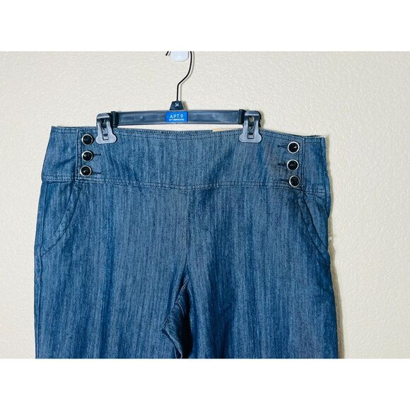 NWT Cato Relaxed Fit Wide Leg Jeans Denim Womens Plus Size 18 - Picture 3 of 11